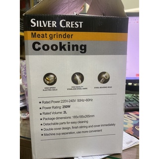MÁY XAY THỊT SILVER CREST 250W ( cối inox ) 2 lít