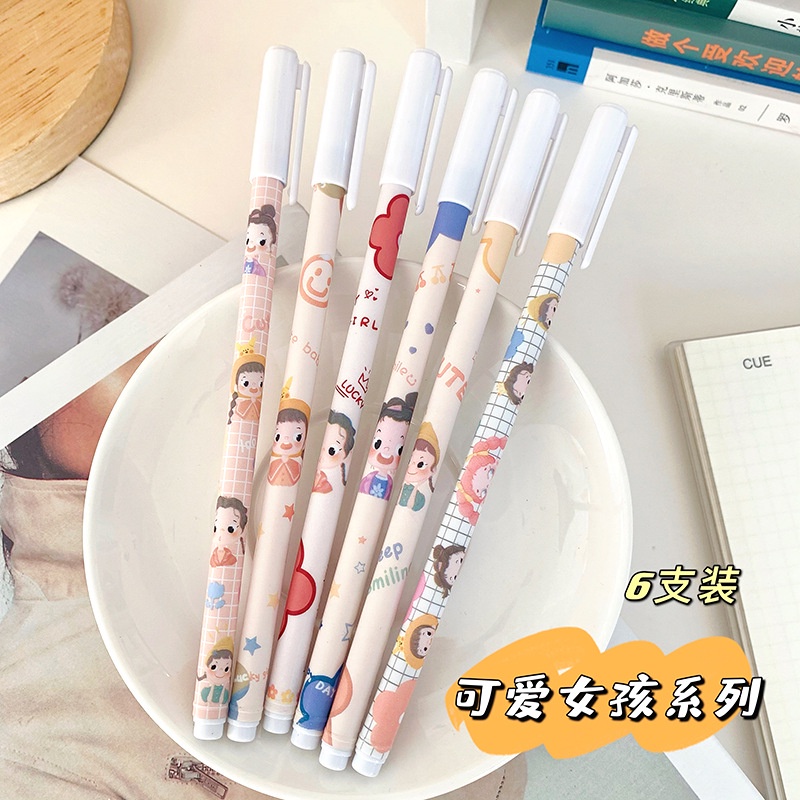 Bút gel đầu 0.5mm Bút gel mực đen bút gel. Bút gel mô hình hoạt hình dễ thương B12