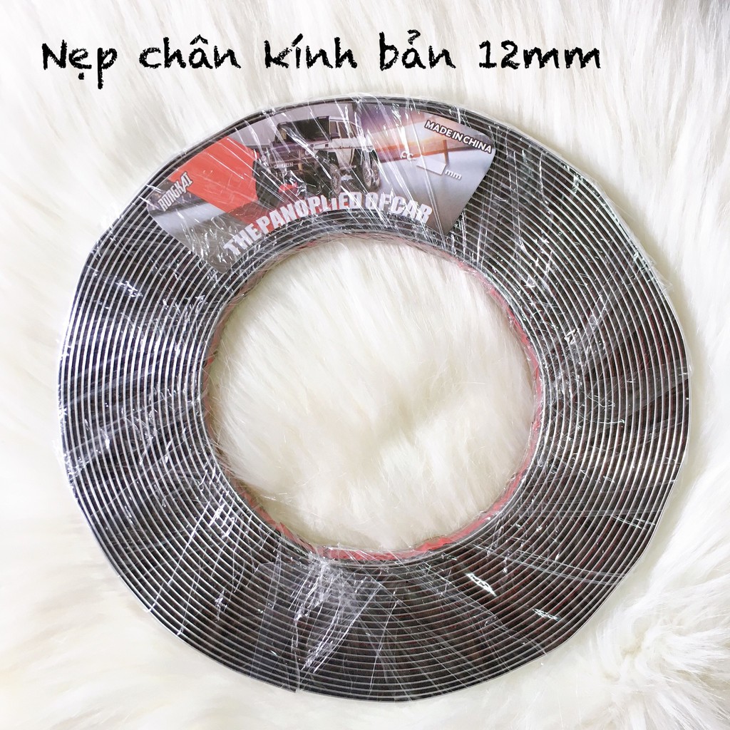 Nẹp Viền Chân Kính Mạ CROM Cao Cấp Dán Chân Kính Xe Hơi Tặng kèm 02 Lọ keo trợ dính 3M