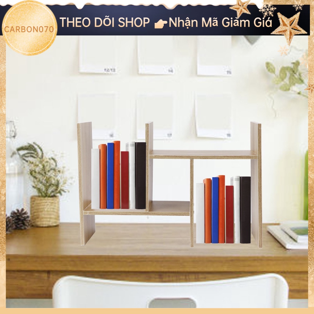 Hàng HOT Kệ Sách Để Bàn Kệ Sách Gỗ Để Bàn Lắp Ghép Đa Năn Thiết Kế Đơn Giản Hiện Đại【Carbon070】