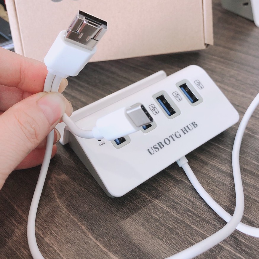 Bộ Chia 4 Cổng USB OTG HUB Micro/Type-C OTG Connectors PC Durable