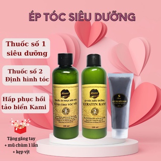 Thuốc ép TÓC YẾU tại nhà, thuốc duỗi tóc KERATIN KAMI hàng chính hãng 100ml