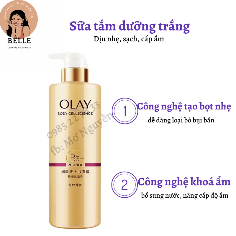 Dưỡng thể dưỡng trắng Olay b3 retinol