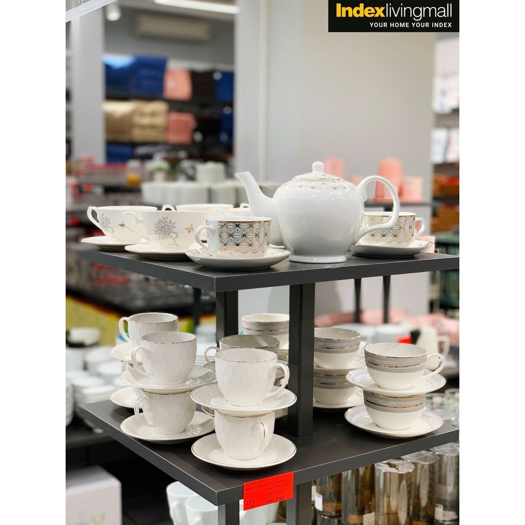 Tách &amp; Dĩa KASIA Màu Trắng Index Living Mall