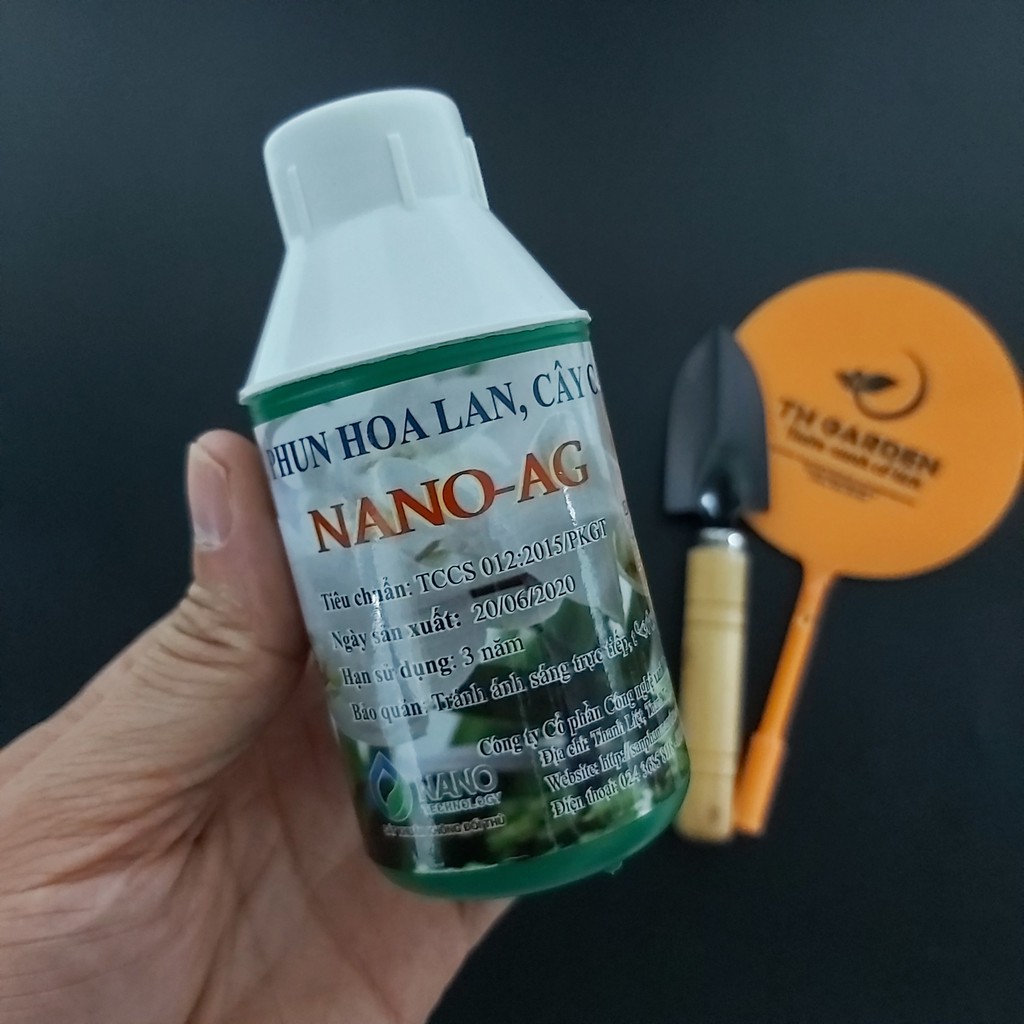 Dung Dịch Nano Bạc AG Chai 100ml, Phun Xịt Hoa Lan Cây Cảnh, Diệt Nấm , Vi Khuẩn, Virut Gây Bệnh