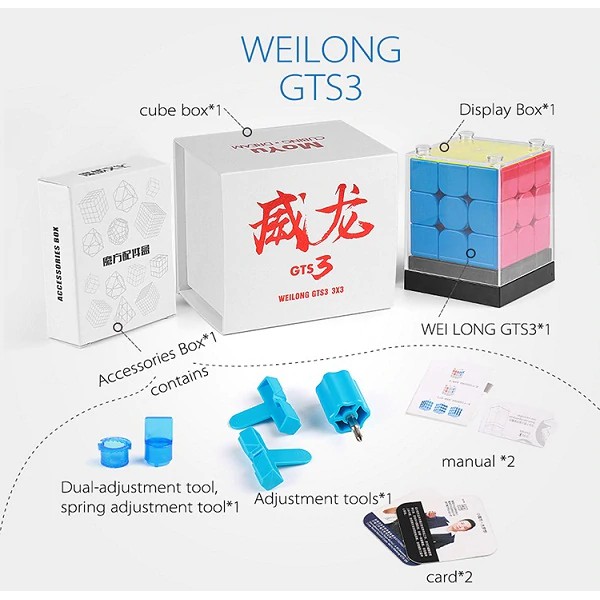 Rubik 3X3 Moyu Weilong Gts V3 M Gts3 Gts3M Gts3Lm Có Nam Châm | Shopee Việt  Nam