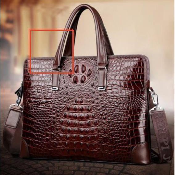 Chính Hãng cặp da cao cấp Cặp da cá sâu 1676 (Bảo hành 3 năm - Có ảnh thật) | BigBuy360 - bigbuy360.vn