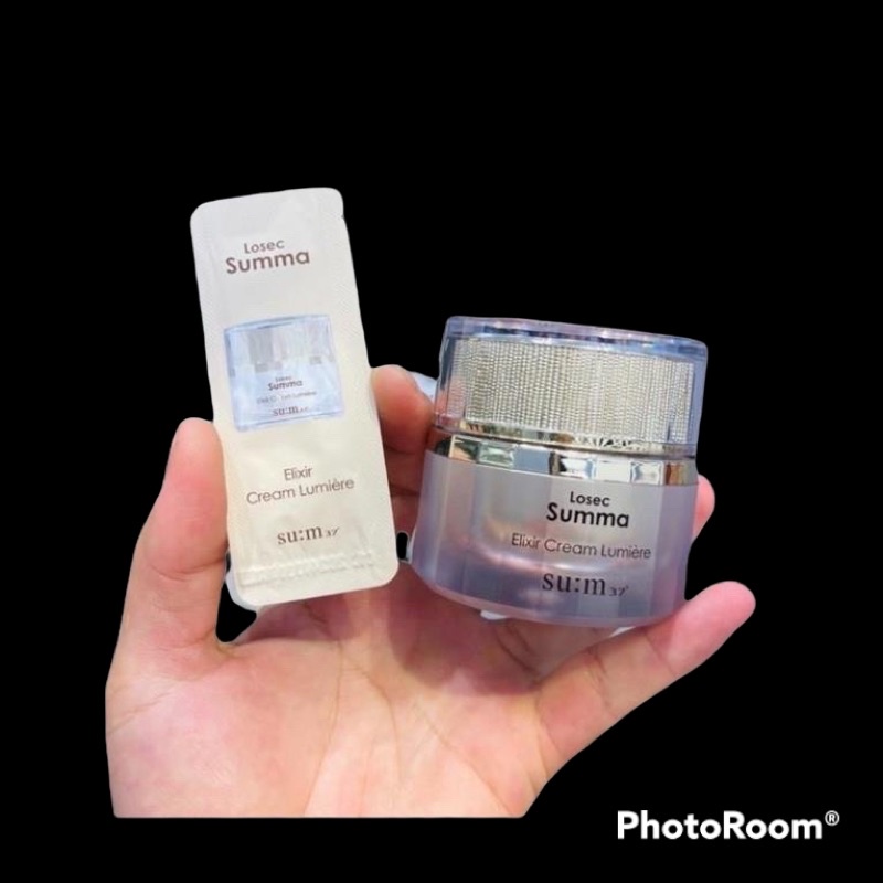Gói kem dưỡng trắng  Sum37 losec summa elixir cream lumirie