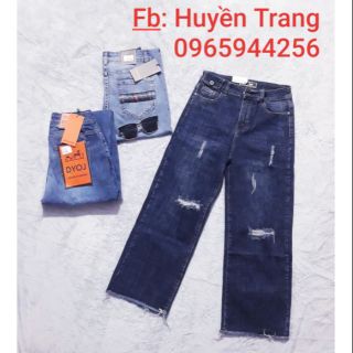 Quần jeans VNXK ống suông