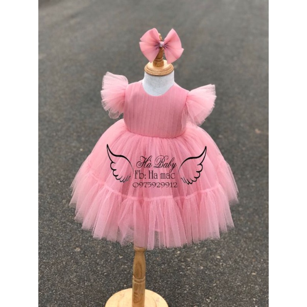 đầm hồng ruốc cao cấp khách đặt size riêng 💖💖💖💖