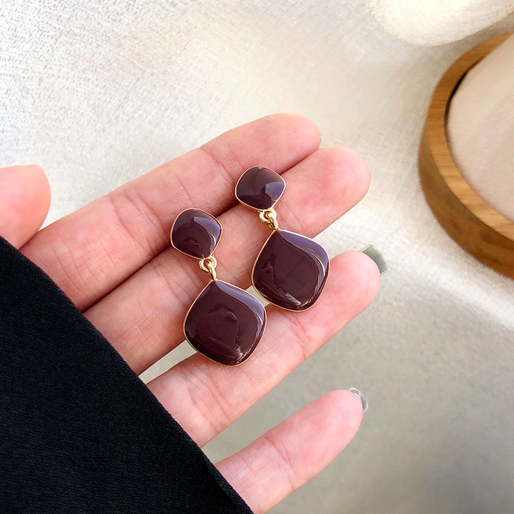 Khuyên Tai Dạng Kẹp Nhiều Màu Thời Trang Hàn Quốc Thanh Lịch Cho Nữ