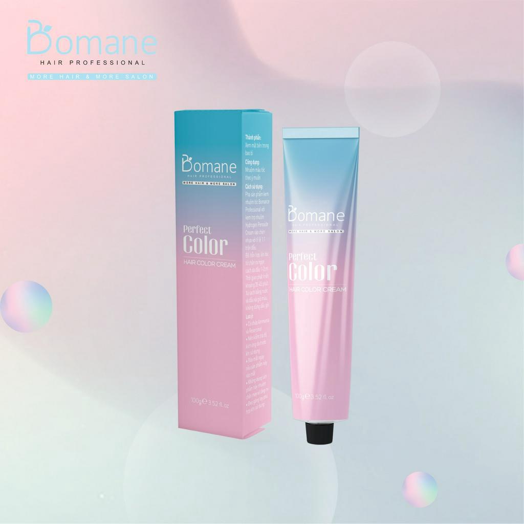 Thuốc nhuộm Bomane, màu nhuộm Bomane 100ml chuẩn bền màu chính hãng - Dụng cụ tóc Huy Phúc