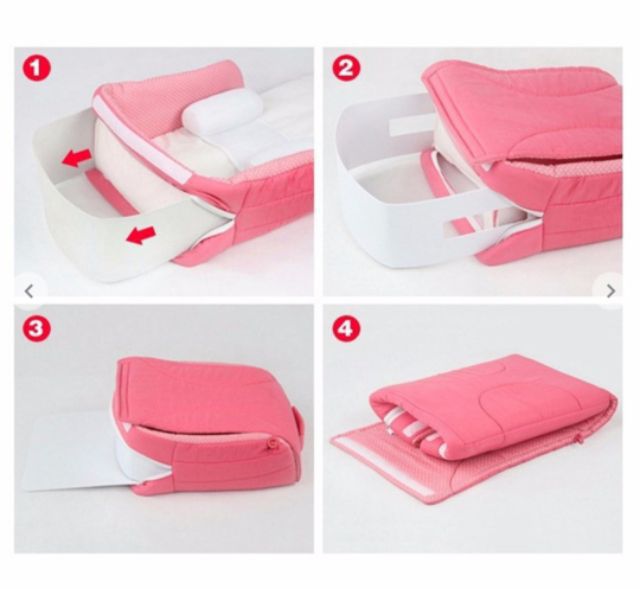 Túi du lịch kiêm lôi em bé nằm cao cấp