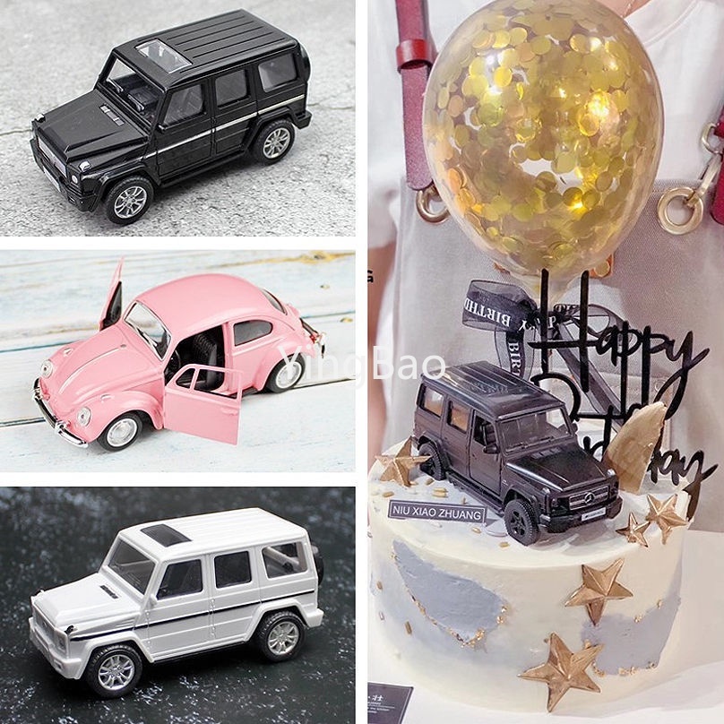 Mô Hình Xe Buýt Dùng Trang Trí Bánh Kem Sinh Nhật Độc Đáo