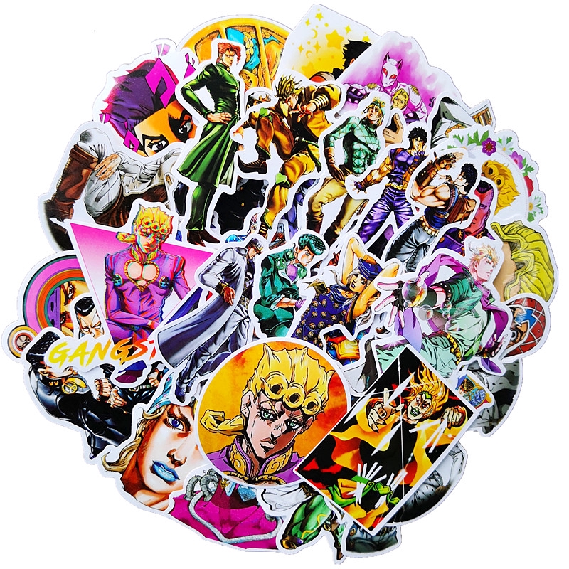 ❉ JoJo's Bizarre Adventure - Series 03 Stickers ❉ 50Pcs/Set Anime Fashion Mixed Doodle Stickers