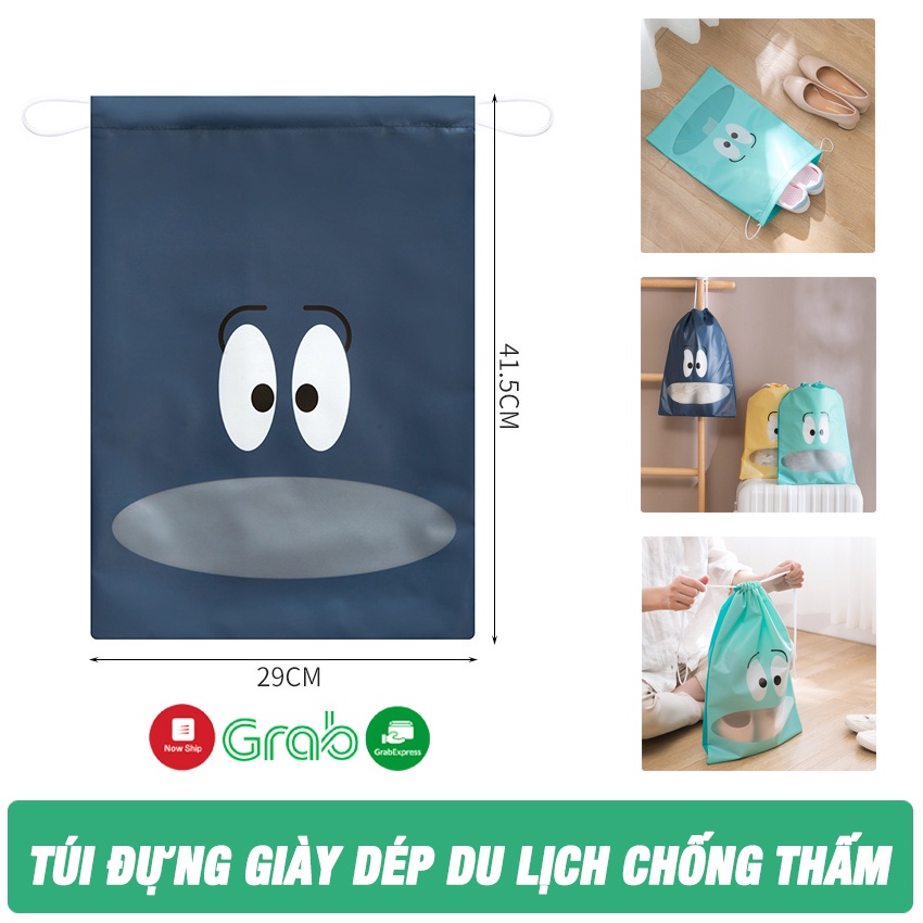 Túi Đựng Giày Chống Bẩn SHOPEHOUSE , Túi Dây Rút Đựng Giày Du Lịch Chống Thấm – Chất Liệu Eva Chống Nước, Chống Bụi