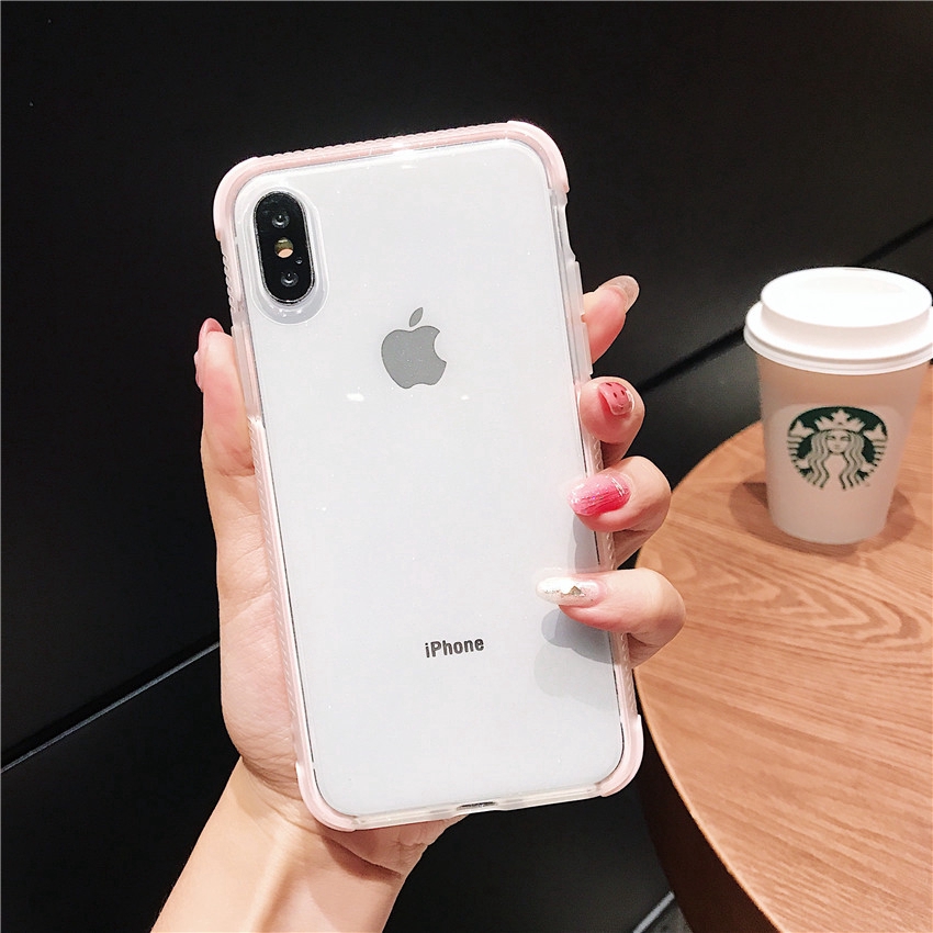 Ốp lưng trong suốt đẹp lung linh cho iphone XSMax XR X 6 7 8 6plus 8plus 11 11Pro 11ProMax SE(2020)