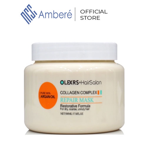 Kem ủ tóc Olexrs phục hồi siêu mượt Hair Salon Collagen Complex 500ml