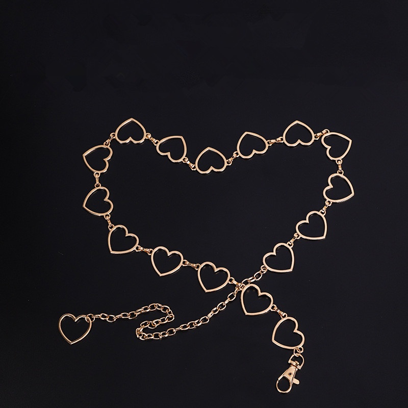 Thắt Lưng Mặt Trái Tim Bằng Kim Loại Thời Trang Dành Cho Nữ