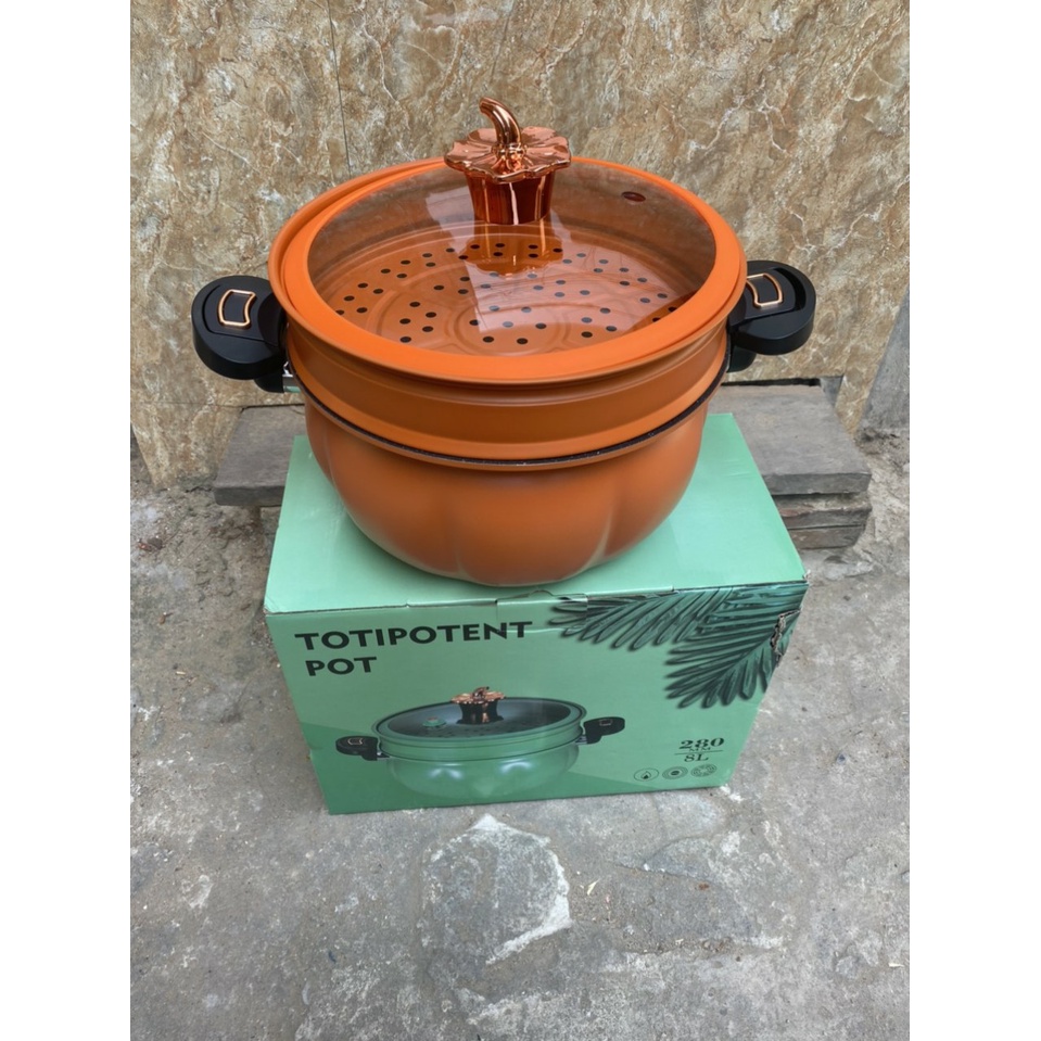 Nồi Áp Suất Đa Năng 8L Chính Hãng Dùng Được Cả Bếp Từ kèm tặng sửng hấp