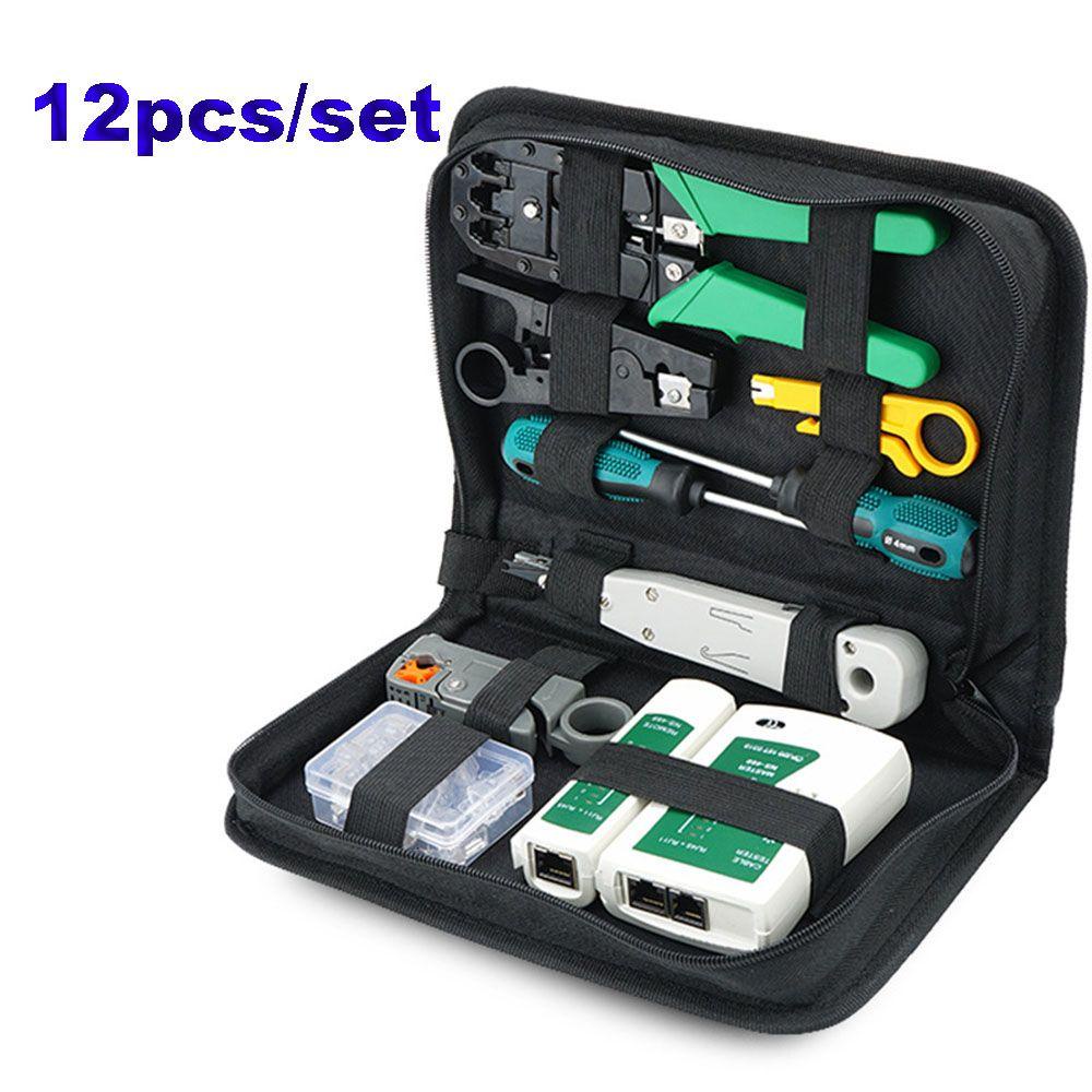 Bộ 12 Dụng Cụ Sửa Chữa Dây Cáp Mạng AUGUSTINA