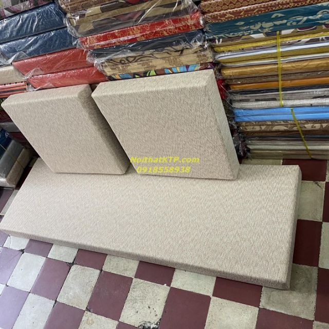 Bộ nệm salon vải bố dày 10cm cao cấp