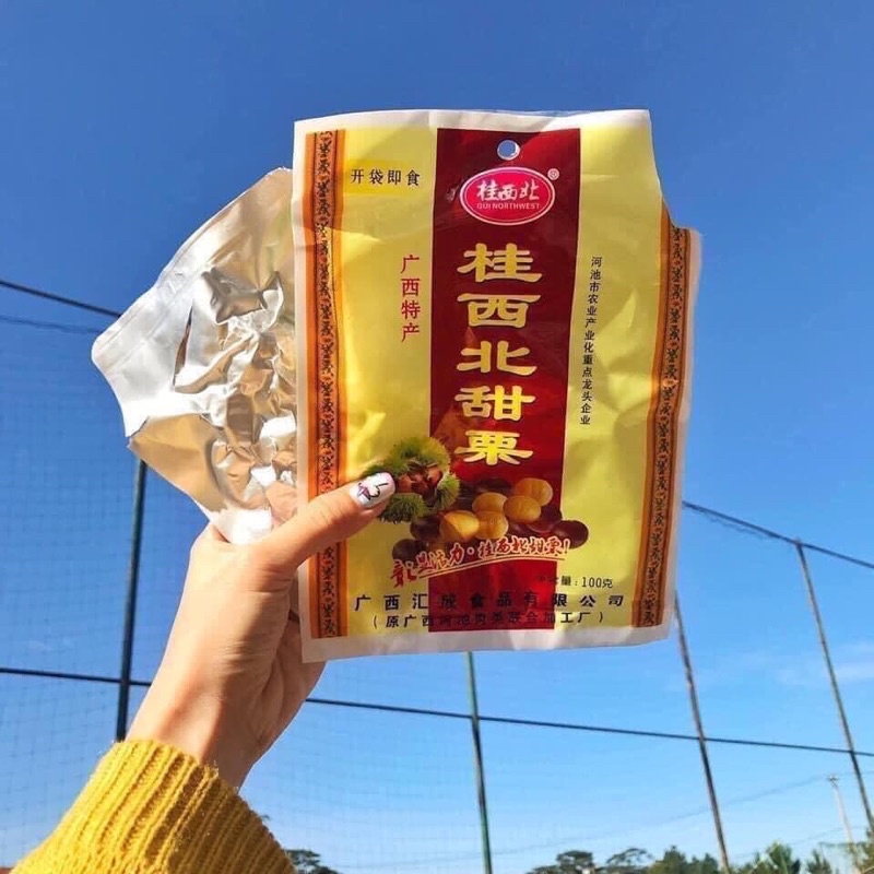 Hạt dẻ tẩm mật ong Trùng Khánh 25k/gói 100gr