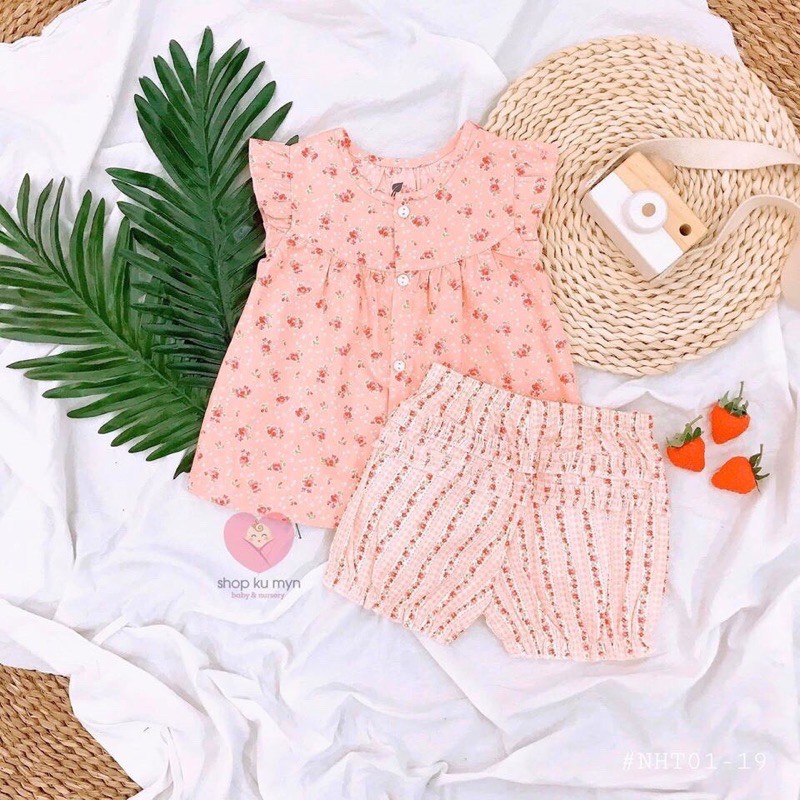 XẢ KHO set thô cotton poplin Lullaby bé trai bé gái