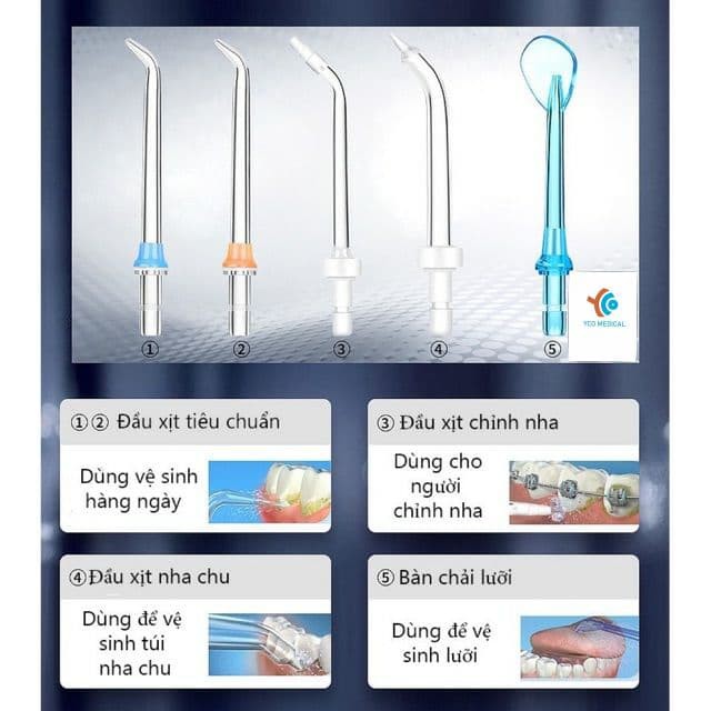 Đầu xịt máy tăm nước H20 Floss Hf6