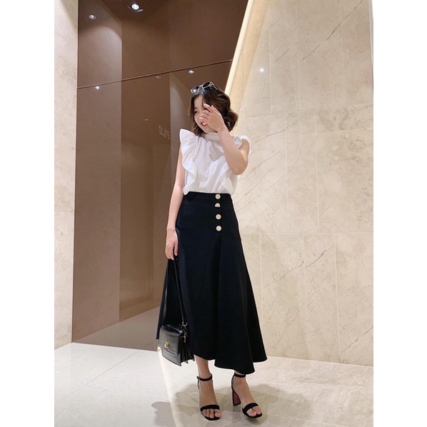 Chân váy midi thanh lịch dành cho nữ Caffeine Studio