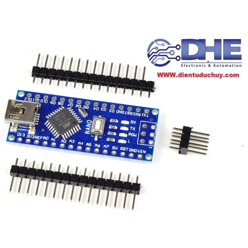 MẠCH ARDUINO NANO V3 - SỬ DỤNG CHIP GIAO TIẾP USB NẠP CHƯƠNG TRÌNH CH340G (KHÔNG KÈM CÁP)