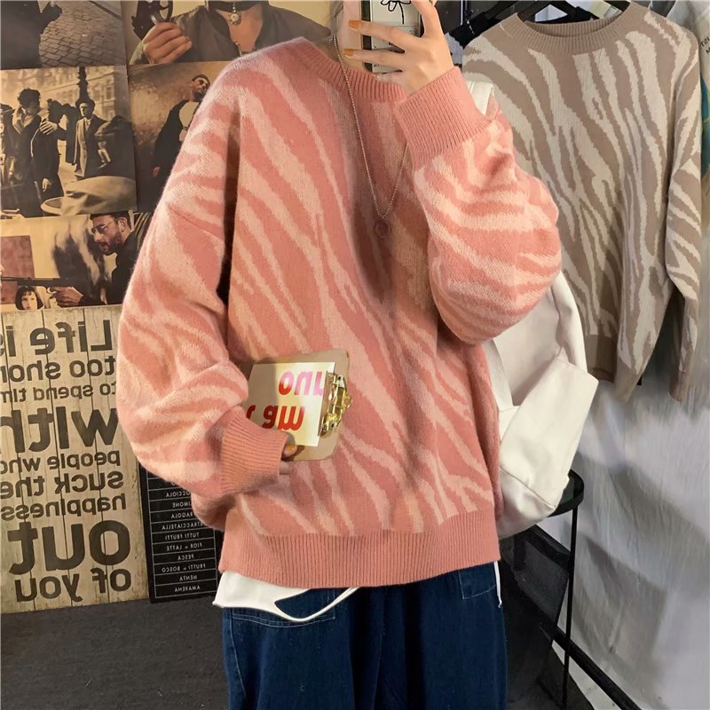 Áo len họa tiết kẻ sọc tay dài thời trang dành cho nam (3 màu sắc)