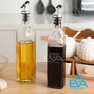 Set 2 Chai Thuỷ Tinh Vuông Rót Gia Vị Rót Dầu OiL Can 1000 ML