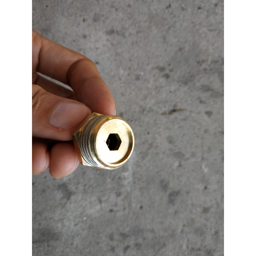 Đầu ren chuyển đồng từ ống nhựa PVC 21mm ra ống khí nén ống phun sương 8mm - MHL
