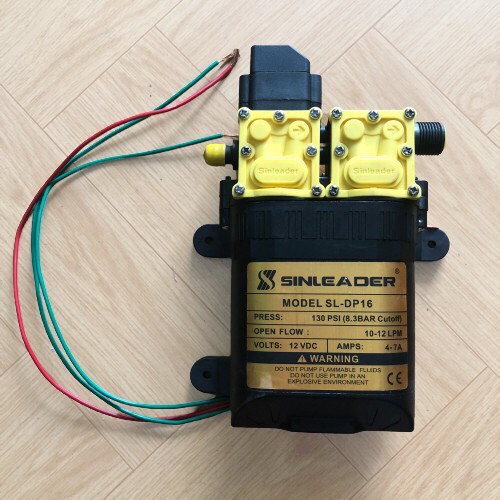 Bộ bơm đôi tăng áp Sinleader 12V. Dùng tưới cây, tưới lan,rửa xe. Bảo hành 6 tháng