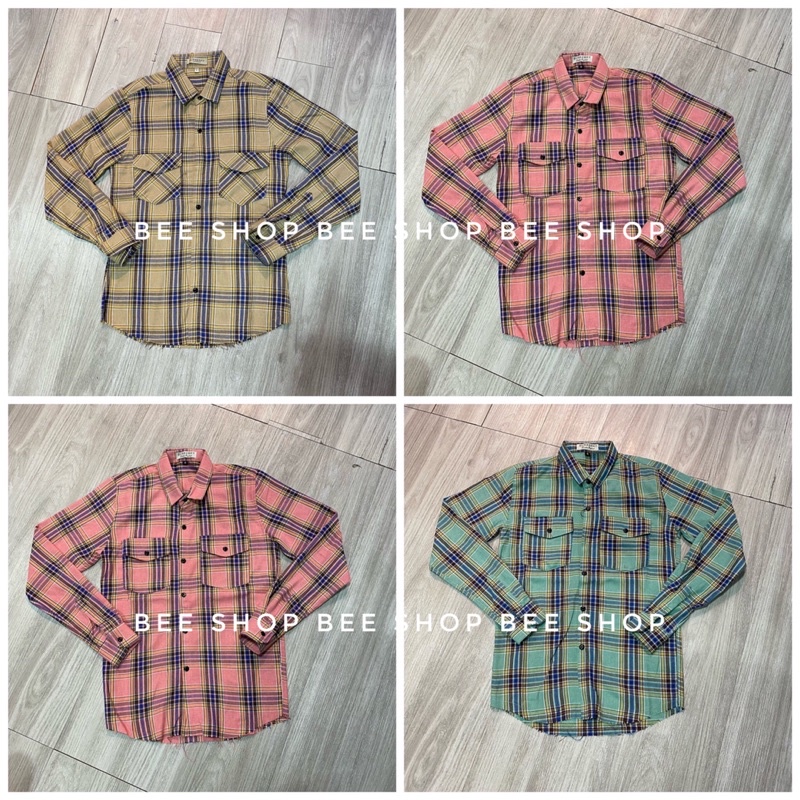 Áo Sơ Mi Nam Dài Tay Kẻ Rách Gấu Phù Hợp Đi Học, Đi Làm, Đi Chơi - Bee Shop