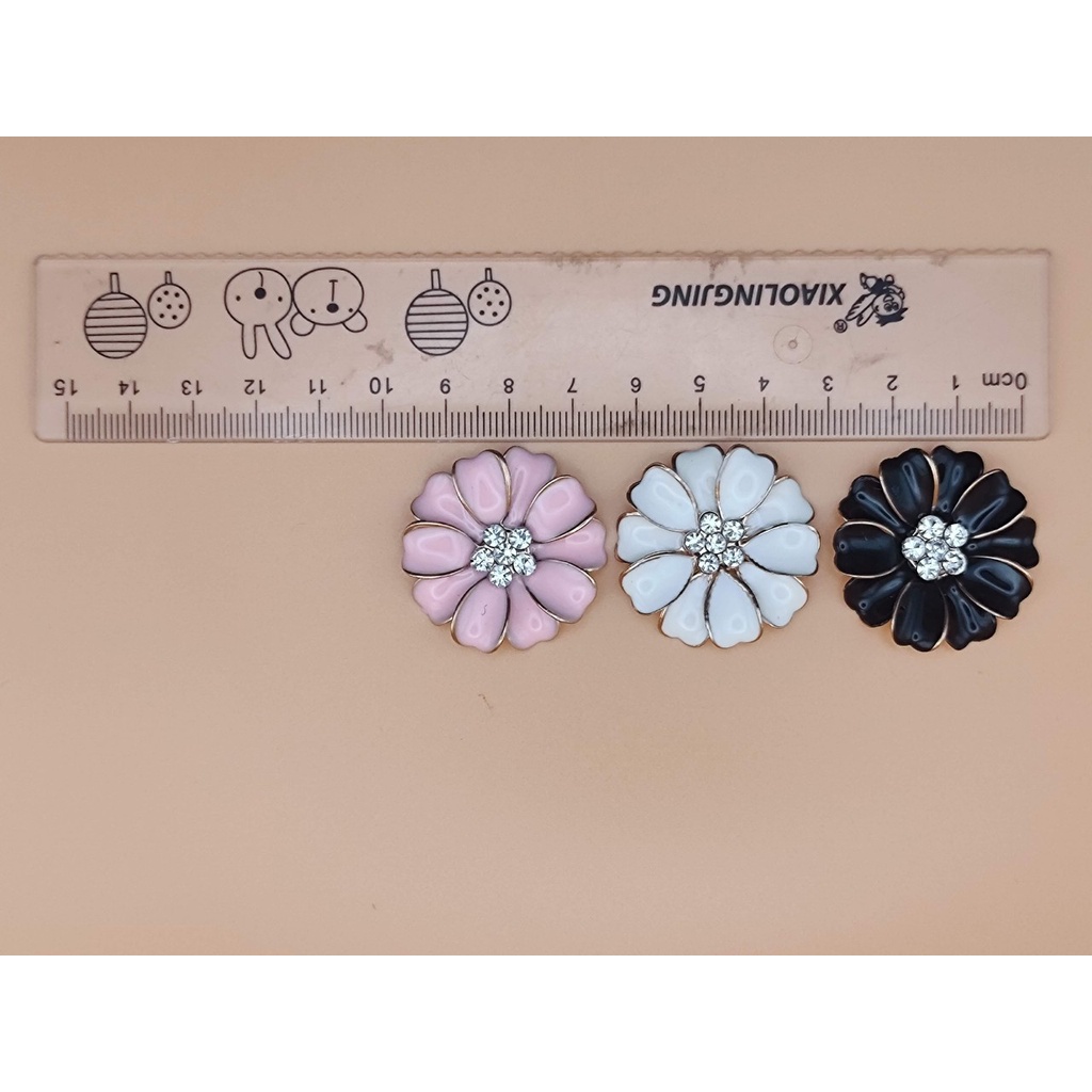 Charm hoa trà 2 lớp men sứ cho các bạn trang trí vỏ ốp điện thoại, DIY