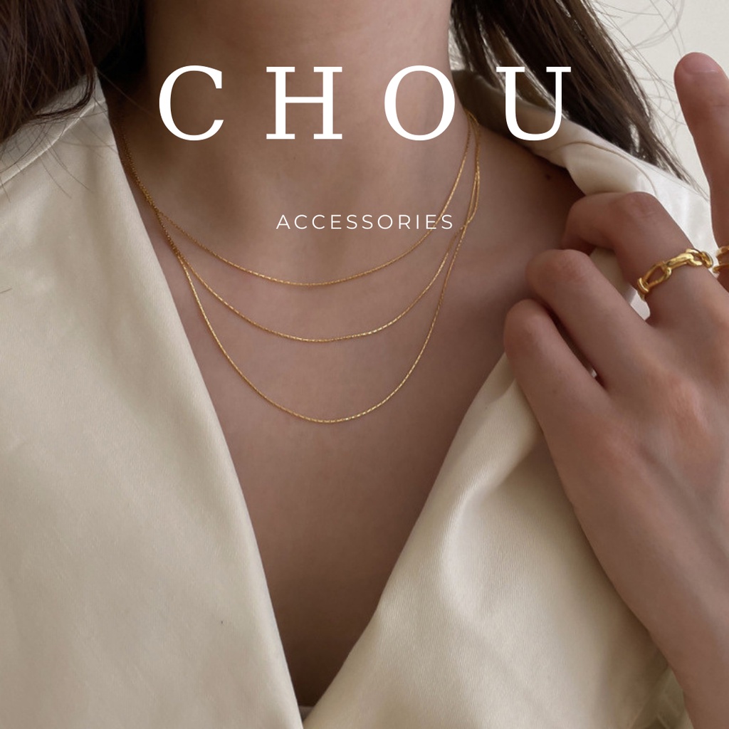 Dây Chuyền 3 Lớp Basic | CHOU ACCESSORIES |