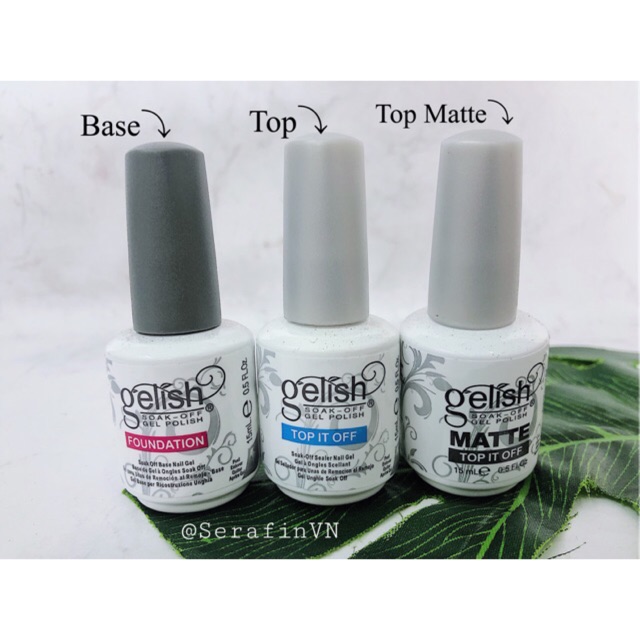 Base - top Gelish bóng - bền