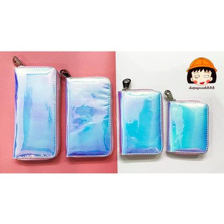 Bóp Ví Hologram Siêu Cá Tính Cực Chất Full Size Chất Xịn Ánh Xanh Hồng!
