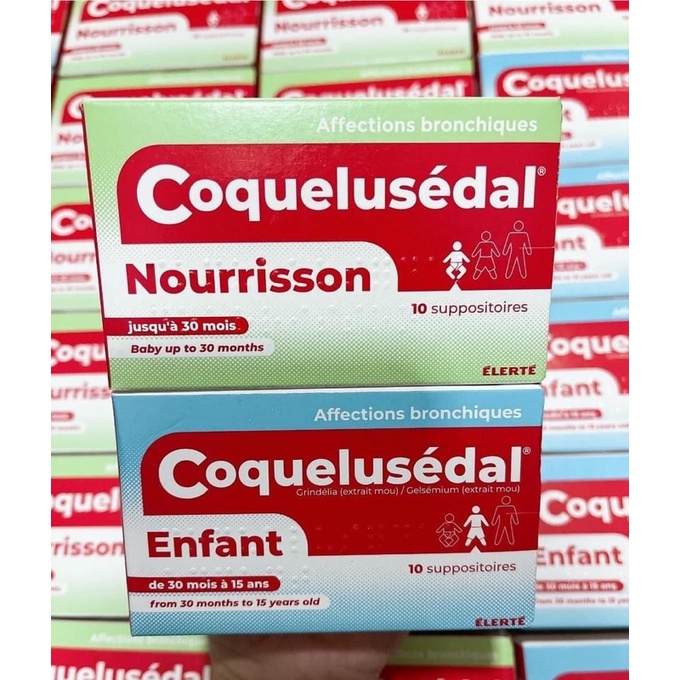 Viên Thảo Dược Nhét_Hậu_Môn Ho_ Đờm Coquelusedal Nourrisson cho bé 0-30 tháng