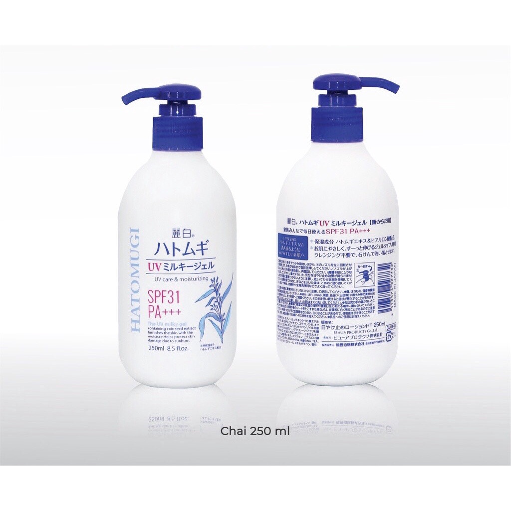Sữa dưỡng thể chống nắng Hatomugi UV Milky Gel SPF31 PA +++ | BigBuy360 - bigbuy360.vn