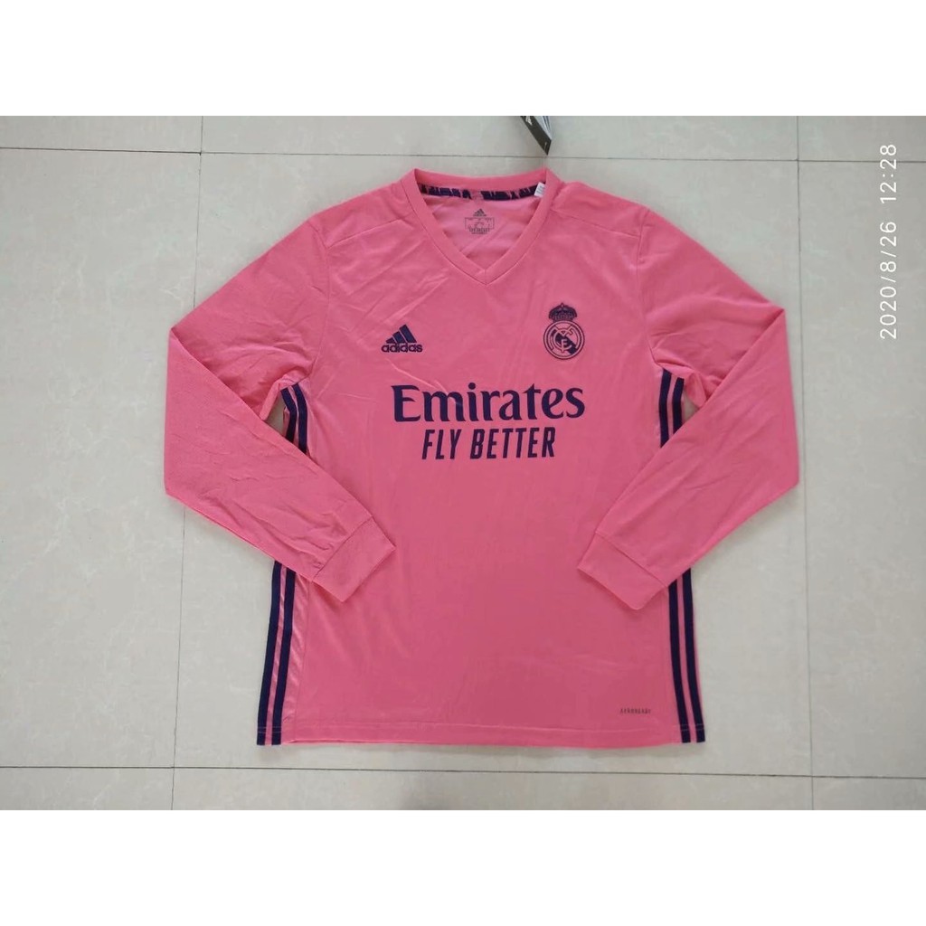 Áo Thun Đá Banh Tay Dài Đội Tuyển Real Madrid Thời Trang 2020 2021 Size S-2xl