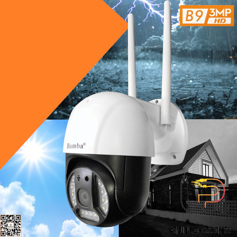 CAMERA IP NGOÀI TRỜI BAMBA B9 3.0 KHÔNG DÂY - CAMERA IP BAMBA B9