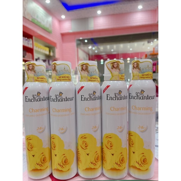 Xịt khử mùi enchanteur hương nước hoa 150ml charming