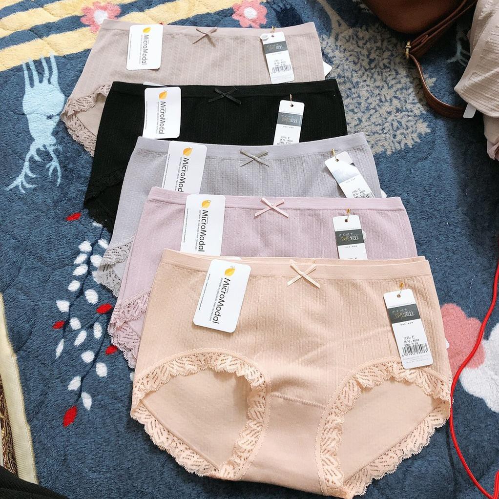 Quần lót cotton thun cỡ lớn siêu co dãn M1