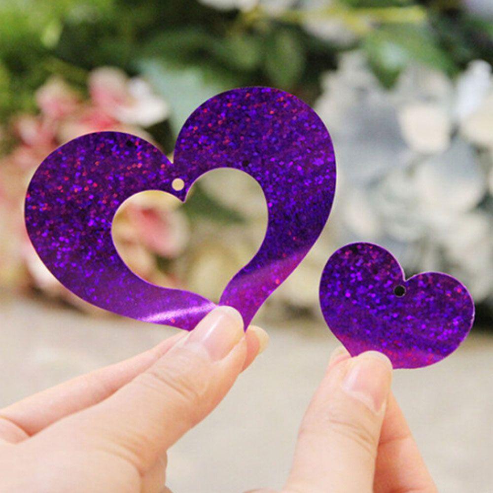 Dây Ruy Băng Lấp Lánh Hình Trái Tim Trang Trí Bóng Bay