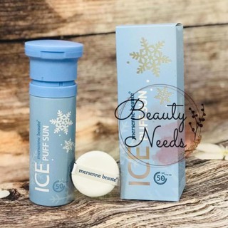 Kem chống nắng 3in1 make up mát lạnh mersenne beaute ice puff sun spf50+ 100ml