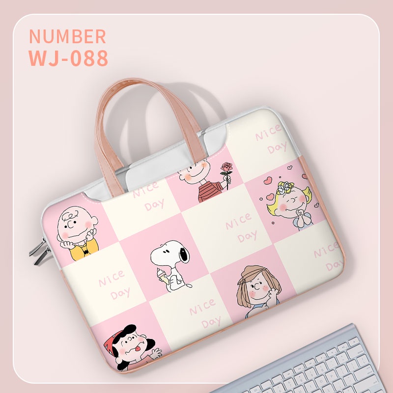 13 14 15 16 17 inch Ba lô máy tính xách tay màu hồng Túi xách dễ thương Túi đựng Túi xách của phụ nữ