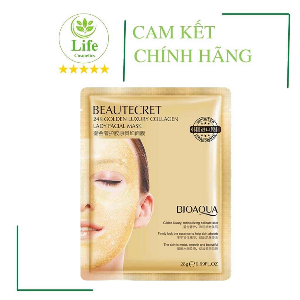 Mặt Nạ Thạch Collagen Beautecret Cấp Nước 24K - Mặt Nạ Nội Địa Trung Cấp Ẩm Dưỡng Trắng Da Life Cosmetics